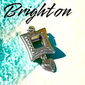 Brighton collectibles silver brooch pin photo frame rare